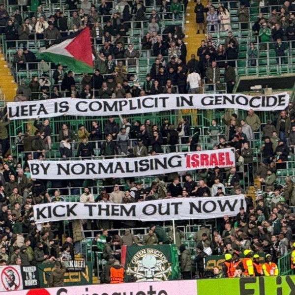 Celtic taraftarı soykırıma sessiz kalmadı! 'Onları hemen atın'